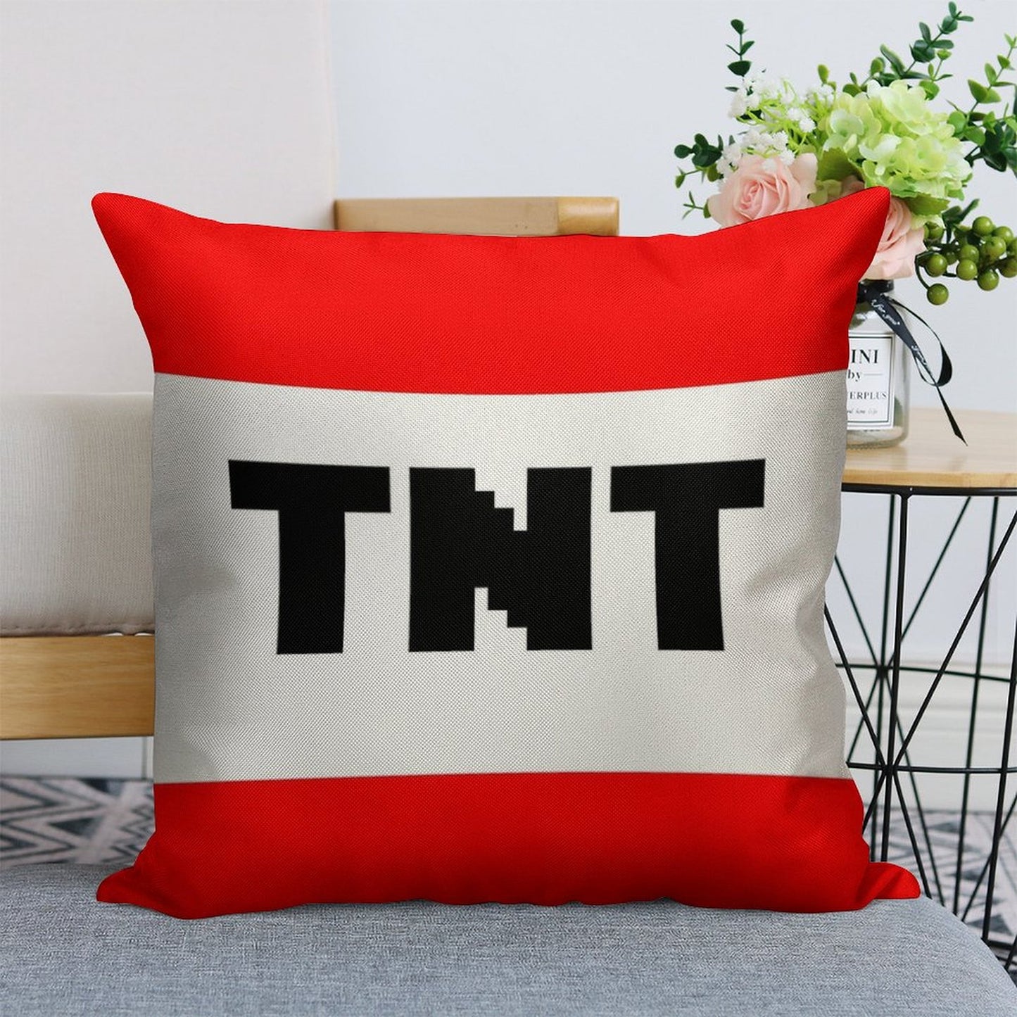 TNT Linen Throw Pillow Cover