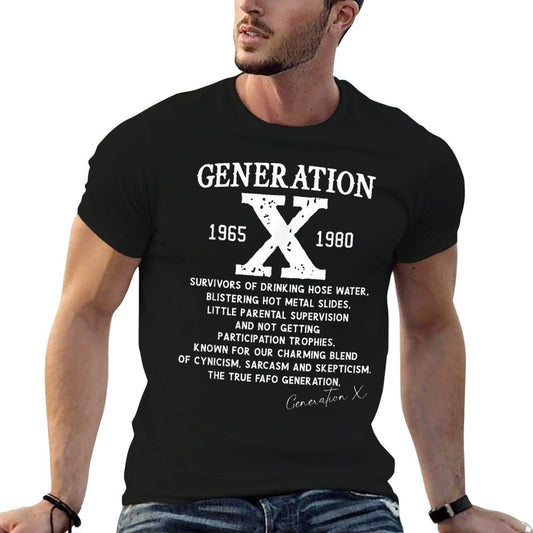 Proud Gen X 1965 to 1980 Vintage Generation X T-Shirt