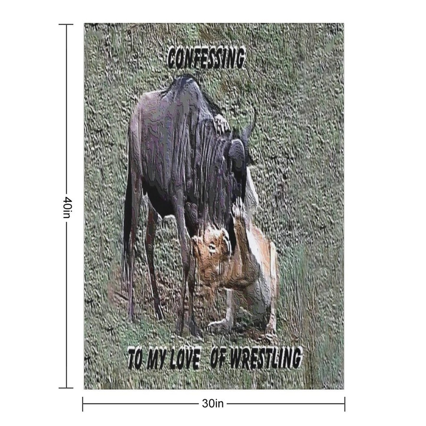 Wrestling For Life Throw Blanket