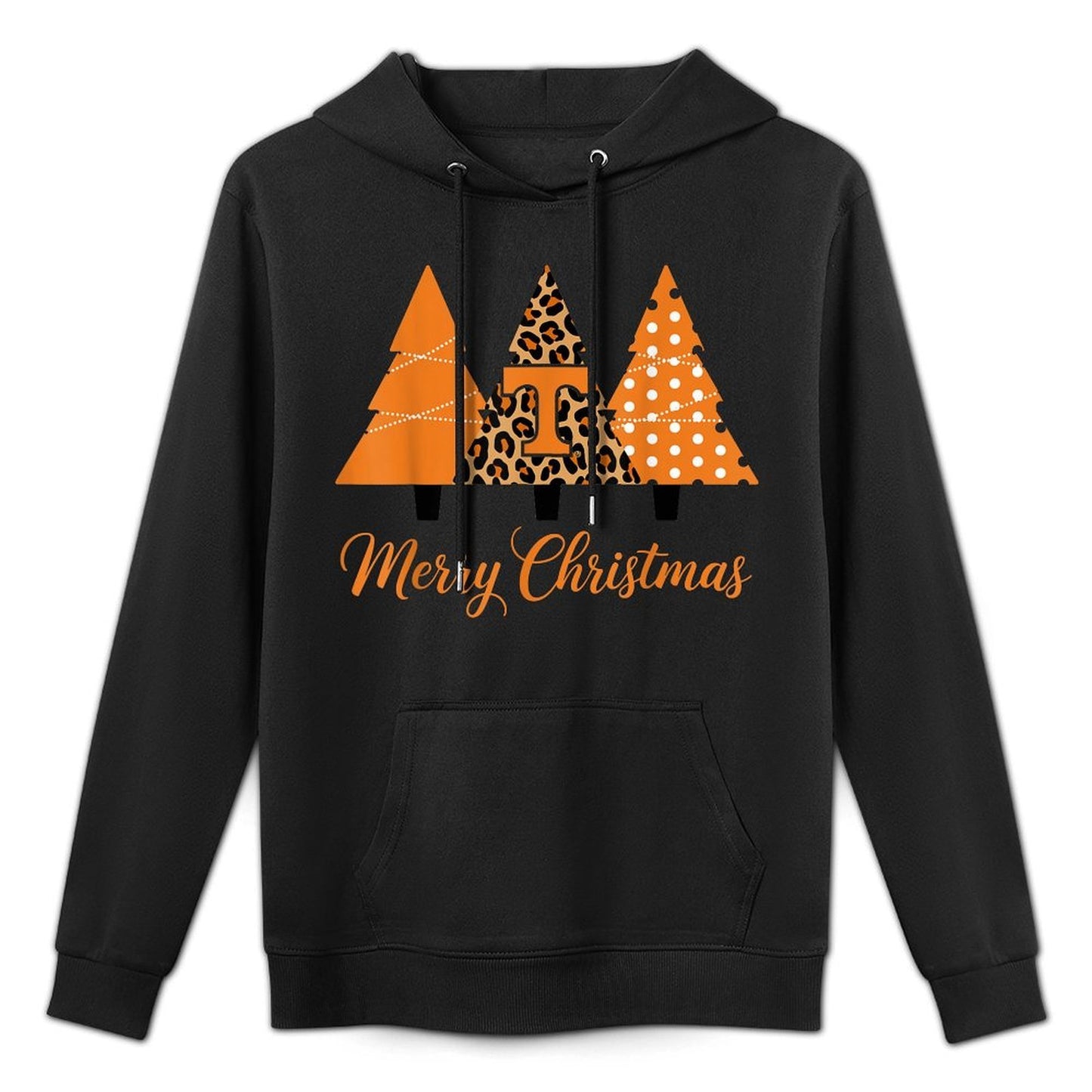 Retro Christmas Tennessee Trees Holiday Season Medium-Weight Fabric Hoodie