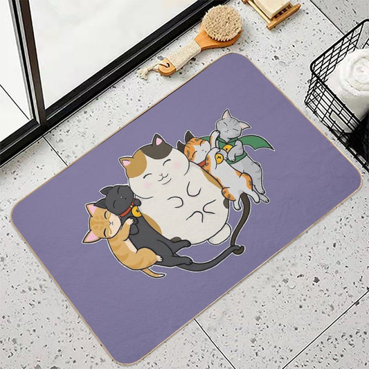 Sleepy Cats Bath Mat
