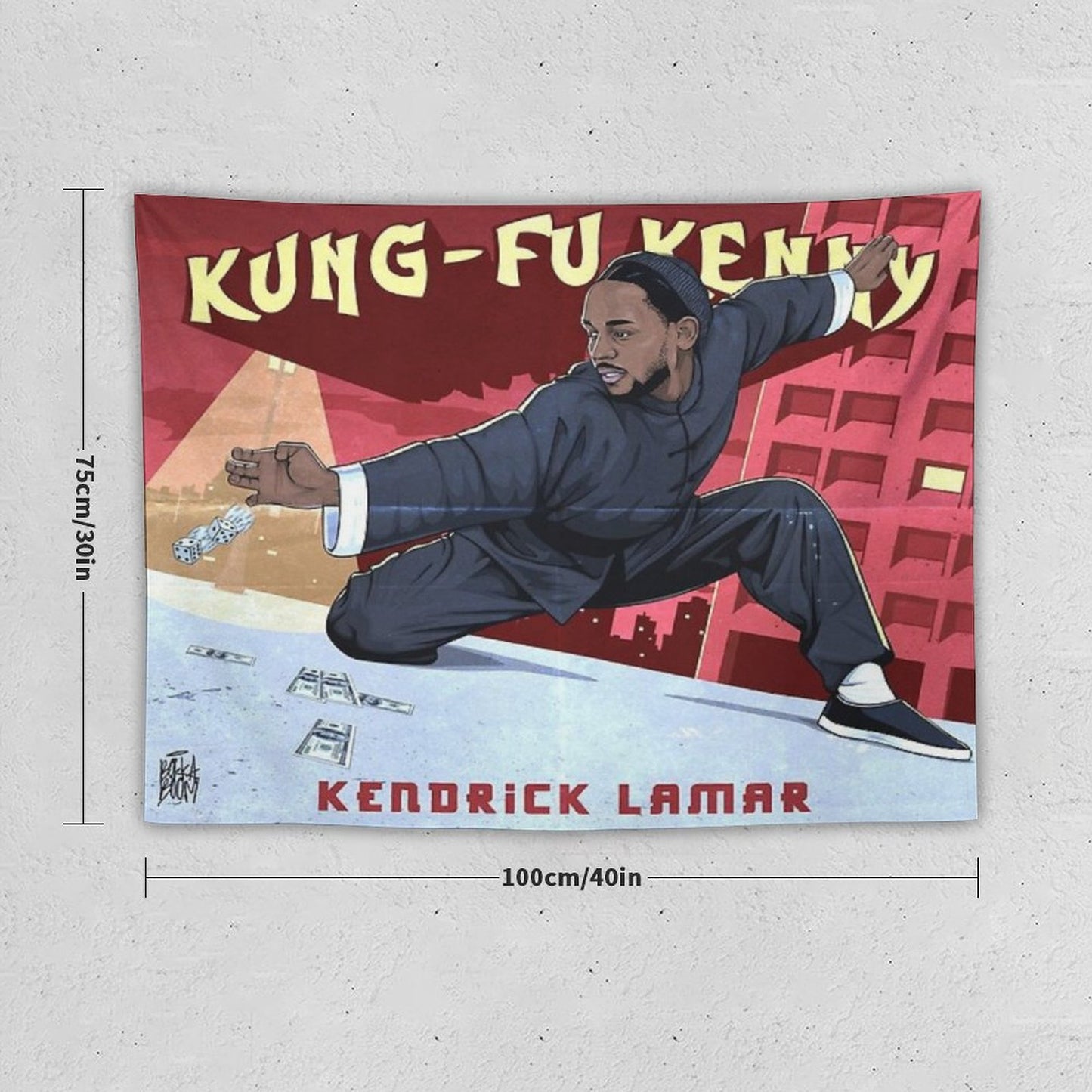 Kung Fu Kenny Tapestry