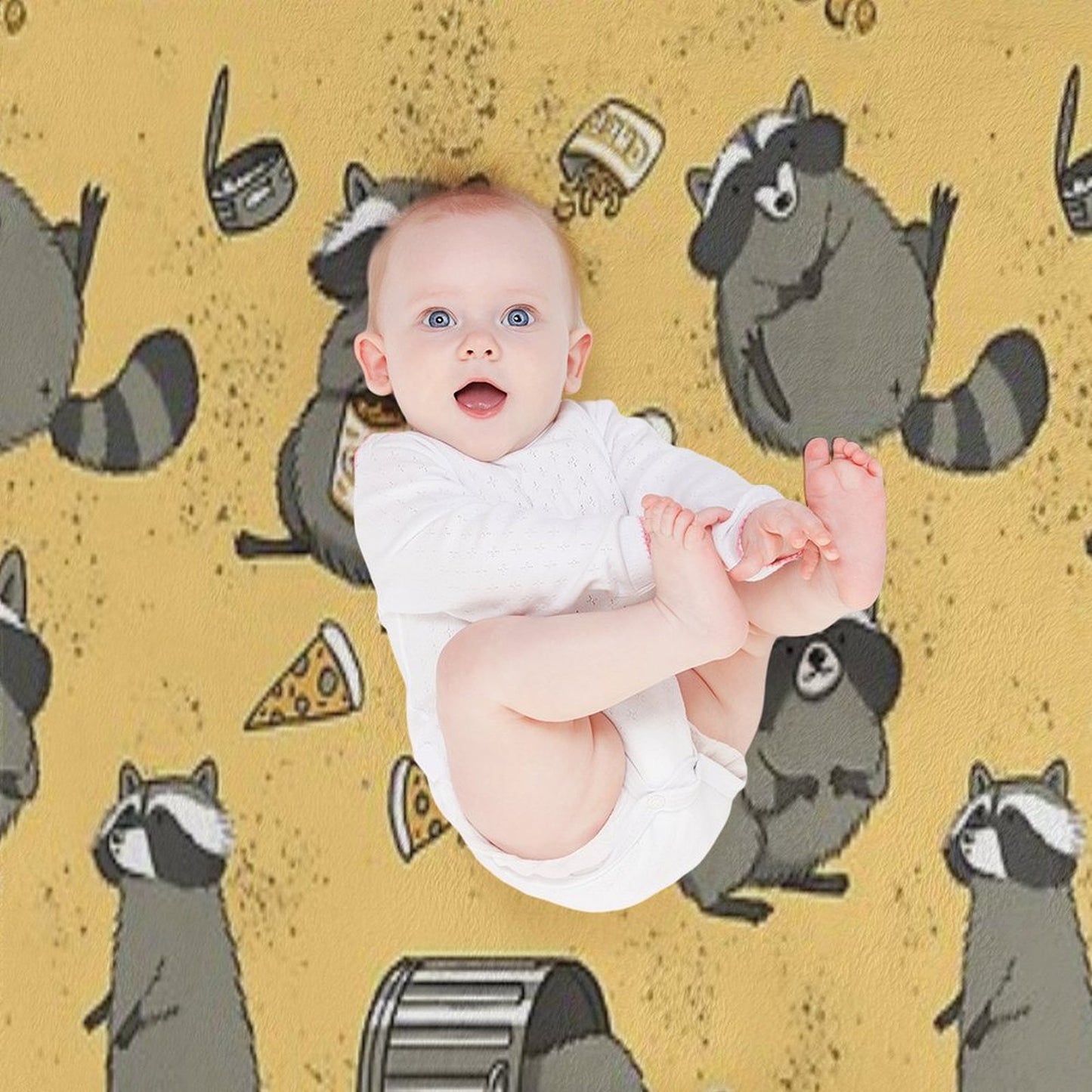Rascally Raccoons Throw Blanket