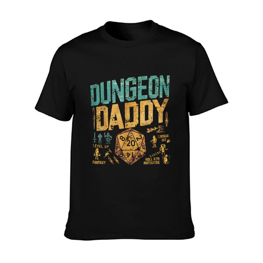 Retro Dungeon Daddy for Father, Fathers Day T-Shirt