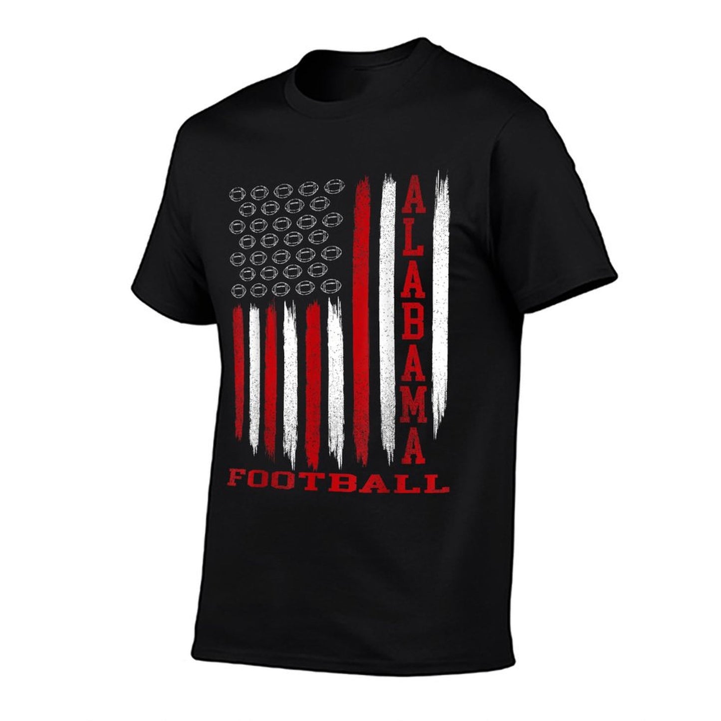 Patriotic USA Flag Alabama Football Season Party T-Shirt
