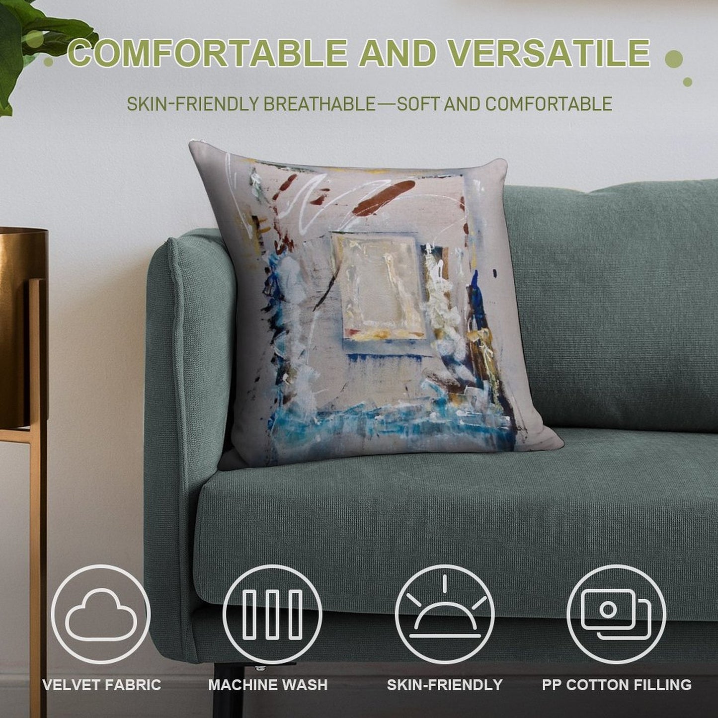 Glass Houses Soft Ultra-Soft Texture Throw Pillow