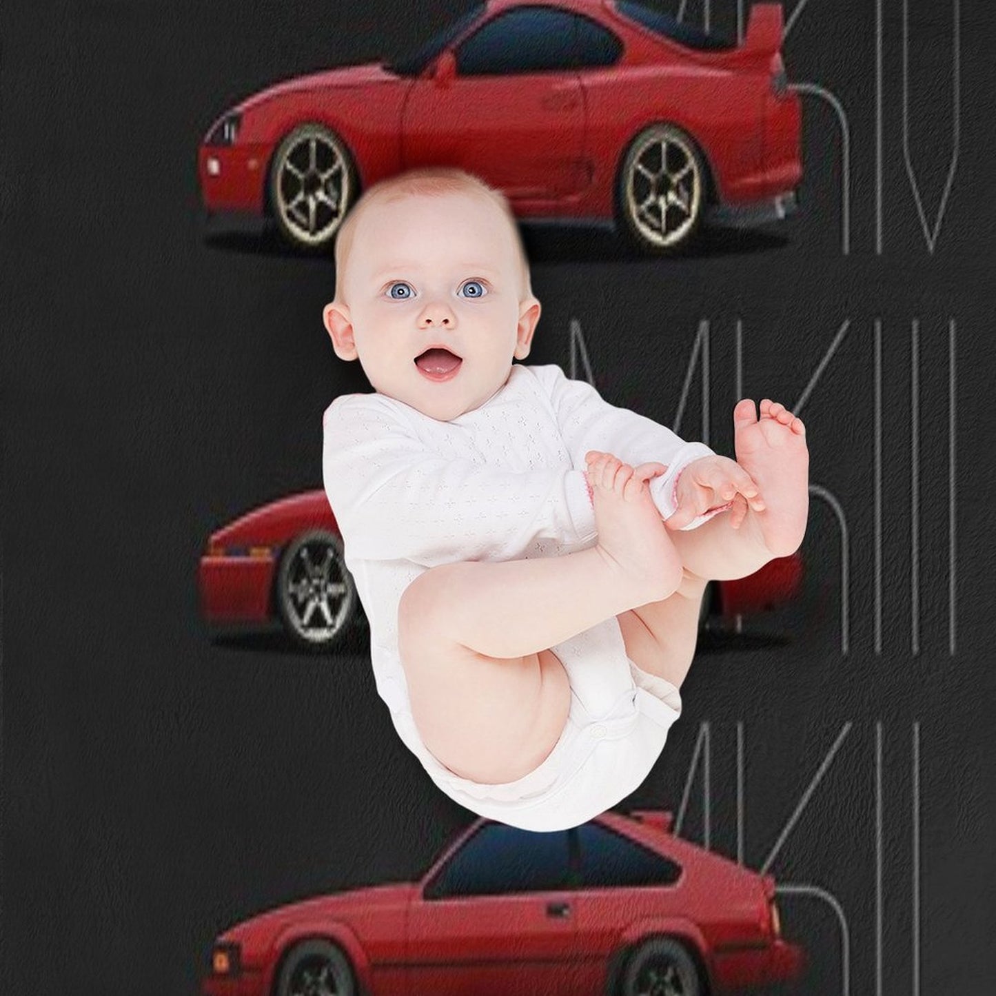 Toyota Supra Generations Throw Blanket