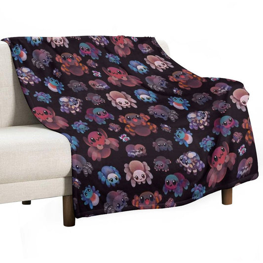 Tarantulas - Dark Throw Blanket