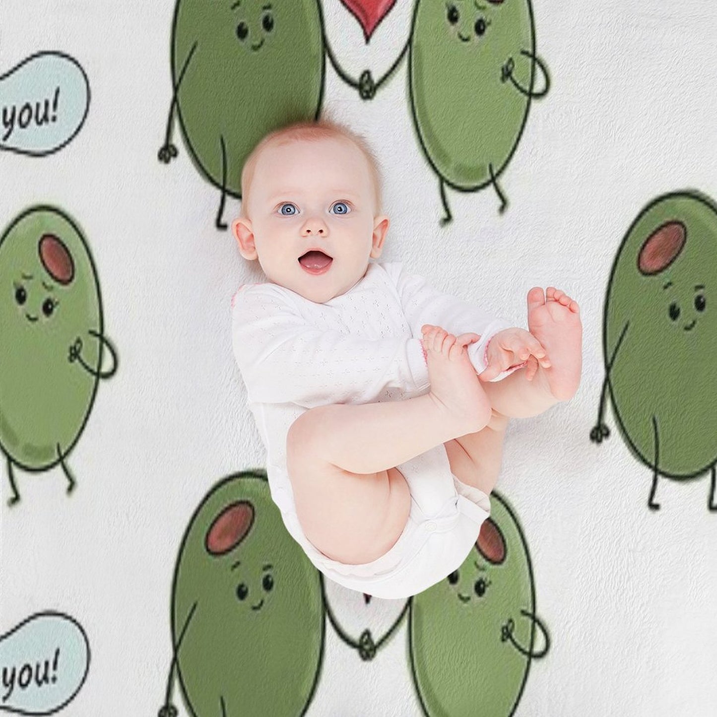Olive You! Throw Blanket