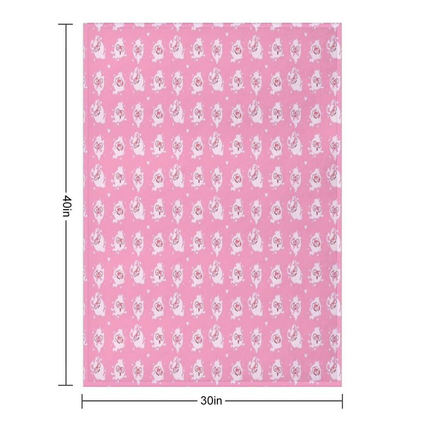 Whisper Colour Palette Pattern Valentines Yo-Kai Watch Throw Blanket