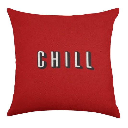 CHILL Linen Throw Pillow Cover