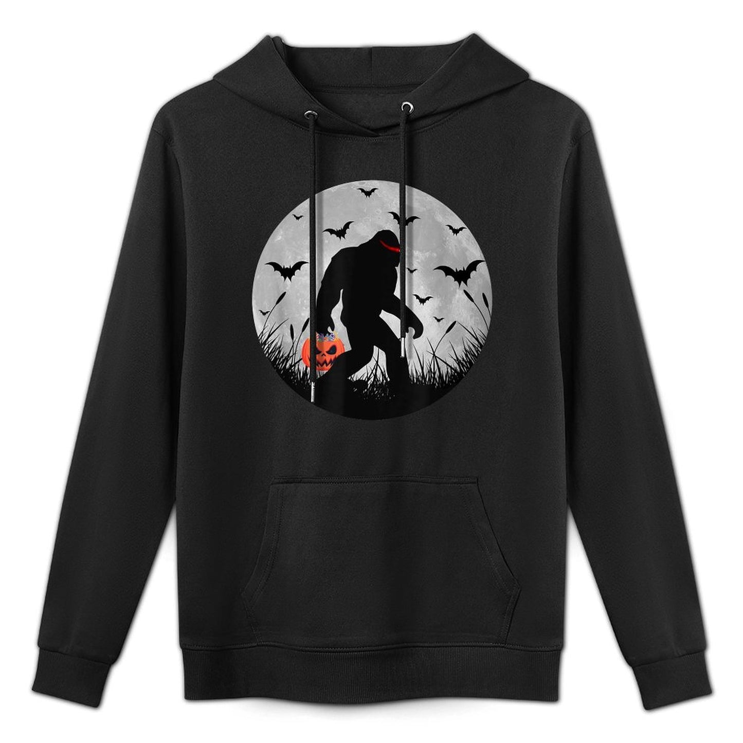 Scary Bigfoot Halloween Yeti Moon Silhouette Sasquatch Retro Easy Care Hoodie