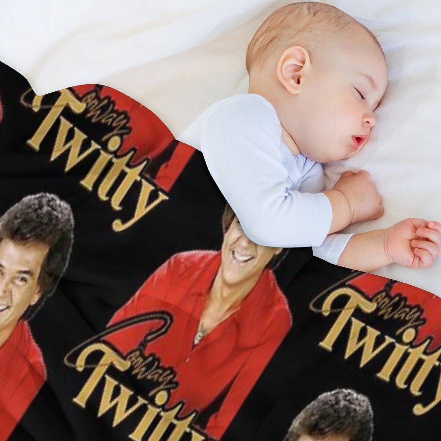Conway Twitty ))(( Retro Country Legend Design Throw Blanket