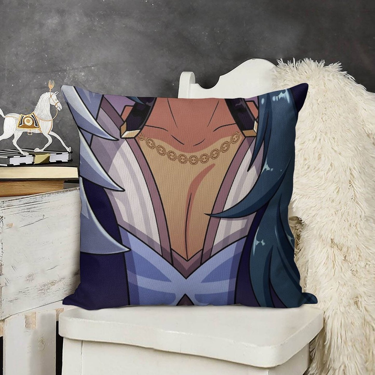 Kaeya Tiddies Linen Throw Pillow Cover