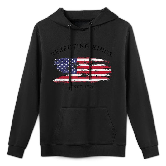 Retro Rejecting Kings Since 1776 Protest Pro Democracy All-Day Comfort Hoodie