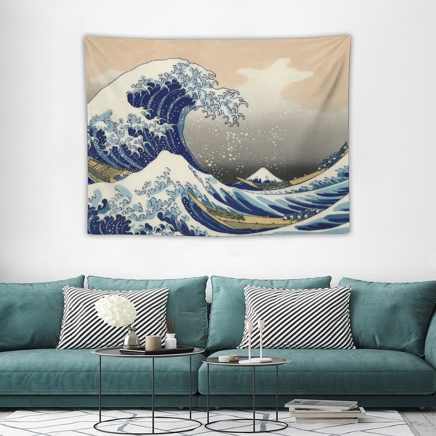 Hokusai (1760-1849) The Great Wave Off Kanagawa Tapestry