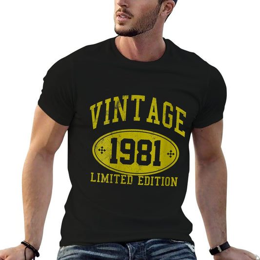Womens 40th Birthday Gift 40 Years Vintage 1981 Limited Edition Eco-friendly Material T-Shirt