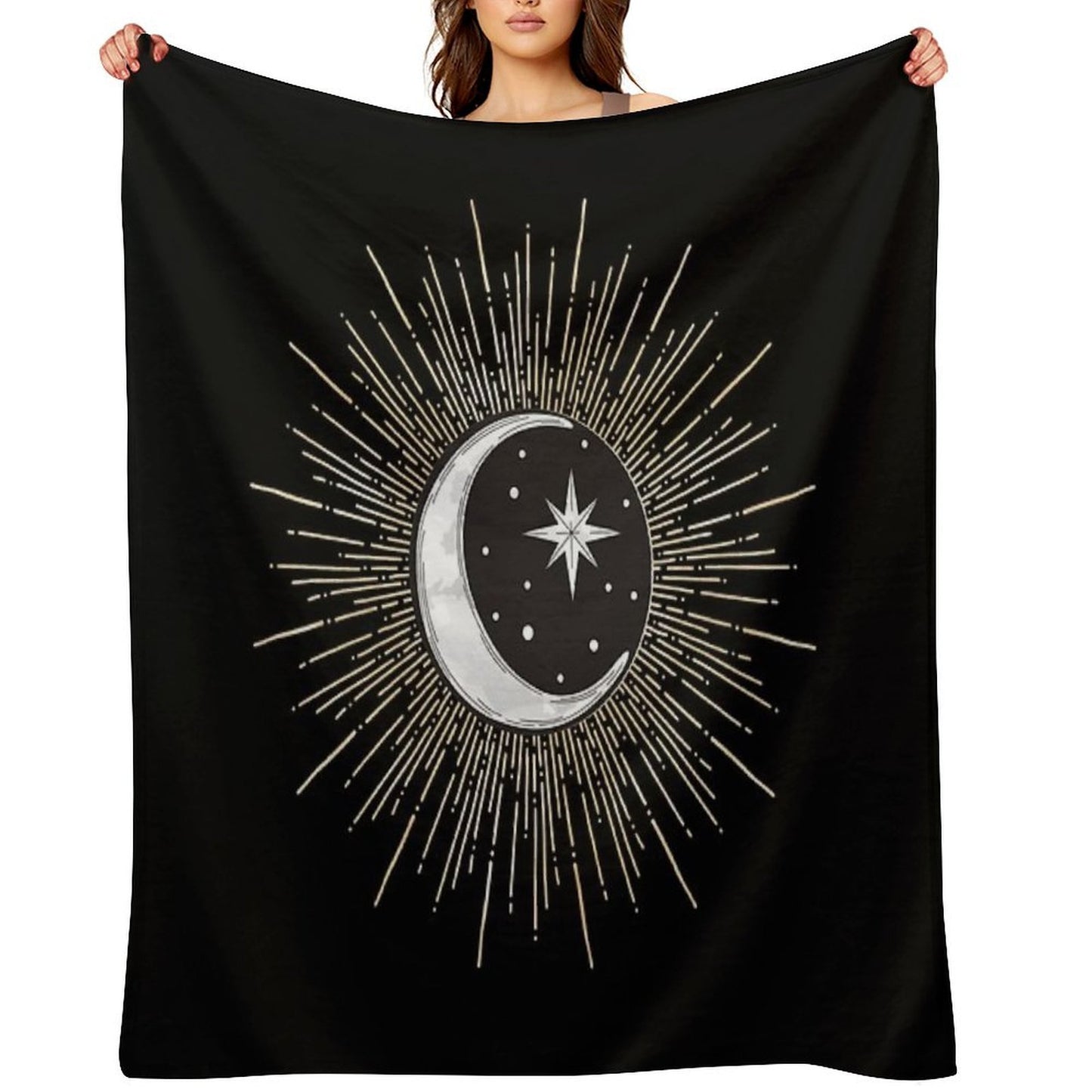 Darklina Moon Throw Blanket