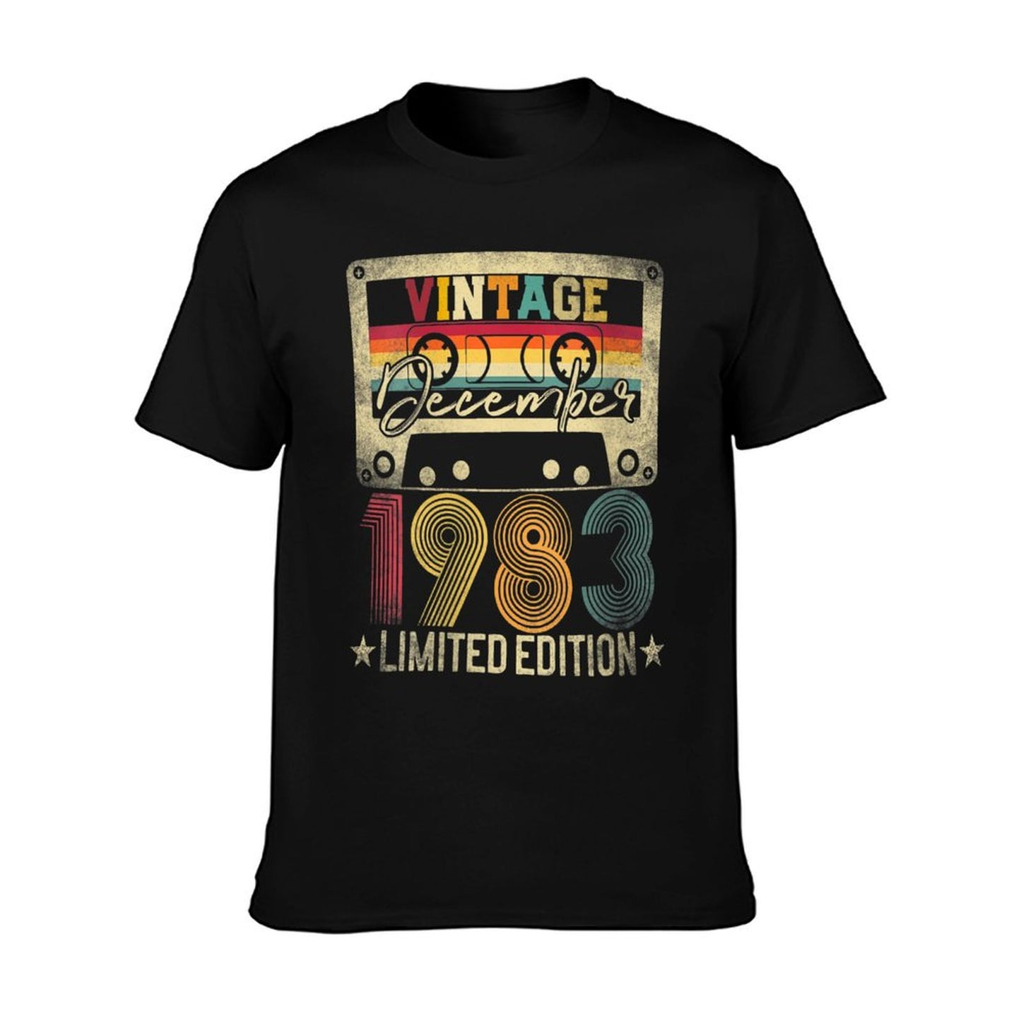 Womens December 1983 40th Birthday Gift Limited Edition Vintage Oversized Silhouette T-Shirt