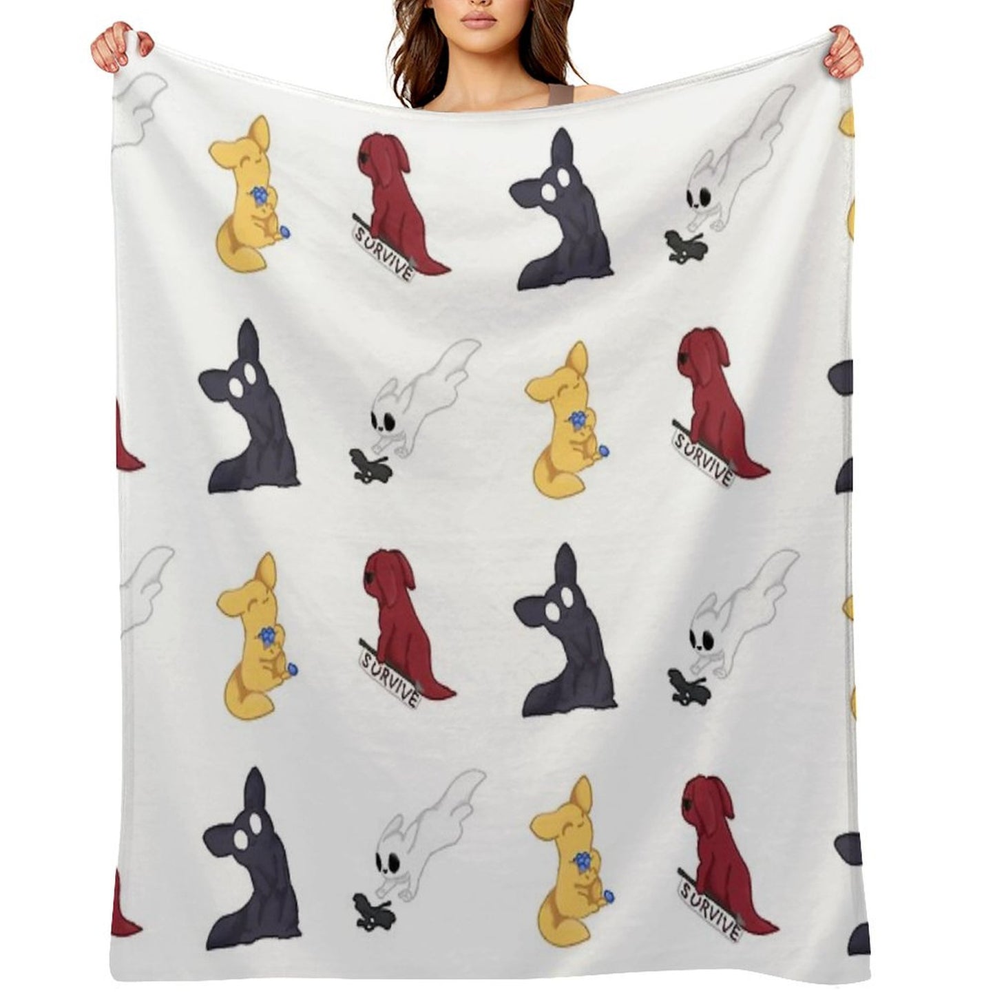 Rain World Slugcats Throw Blanket