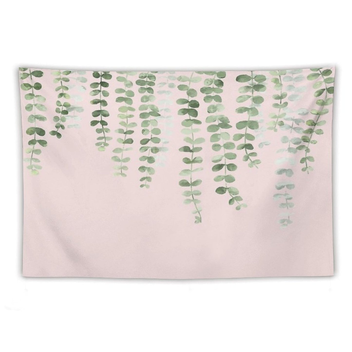 Eucalyptus Watercolor Pink Tapestry