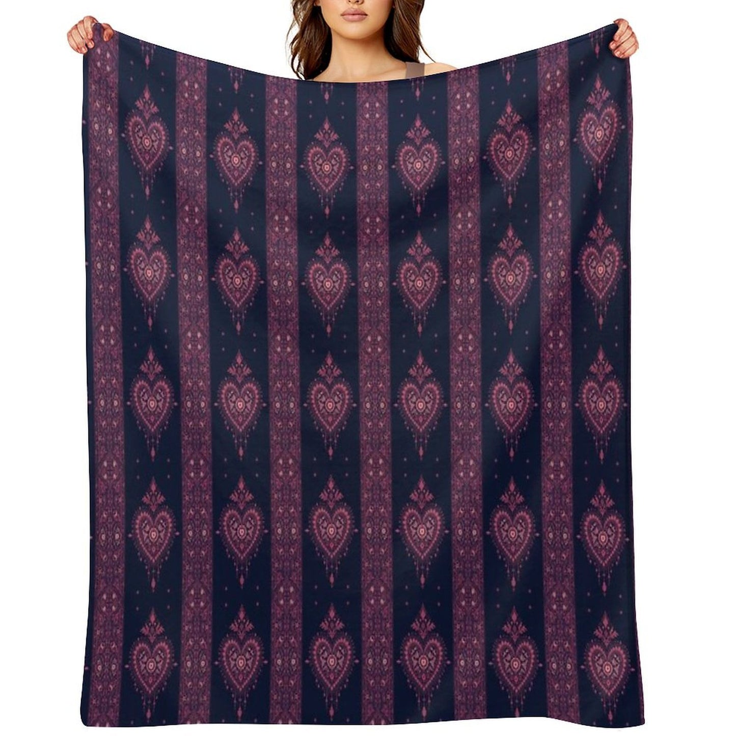 Bohemian Heart Throw Blanket