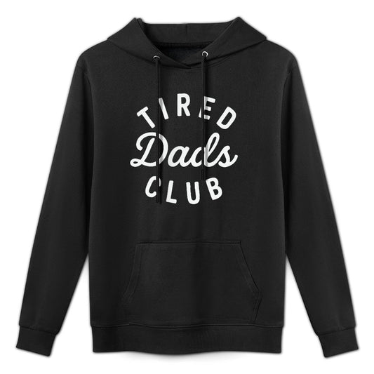 Tired Dads Club ( 2 Sided) Car Race Track On Dad Daddy Mens Pilling-Resistant Hoodie