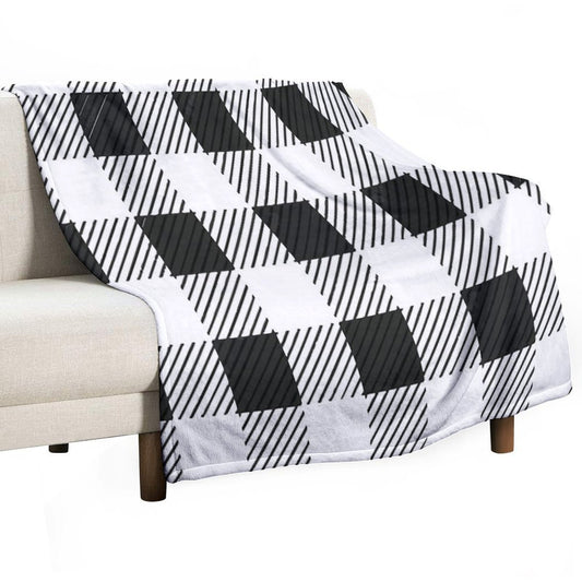 Checkerboard Fashion 2022 France Checkerboard Throw Blanket