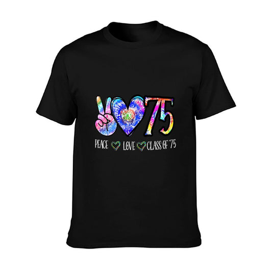 Class Of 75 1975 50th Class Reunion Tie Dye Graduation Items T-Shirt