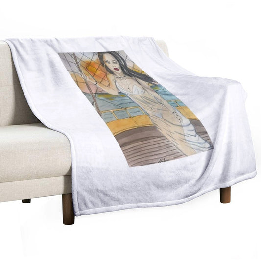 Sail Into The Sunset Throw Blanket