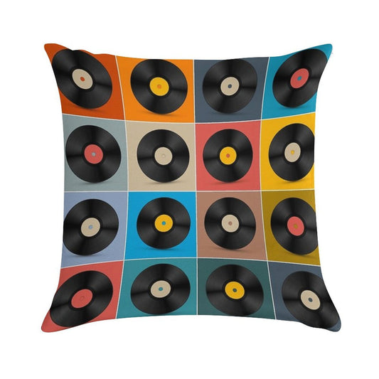 Album,Vinyl Record,Music Poster Soft Durable Construction Throw Pillow
