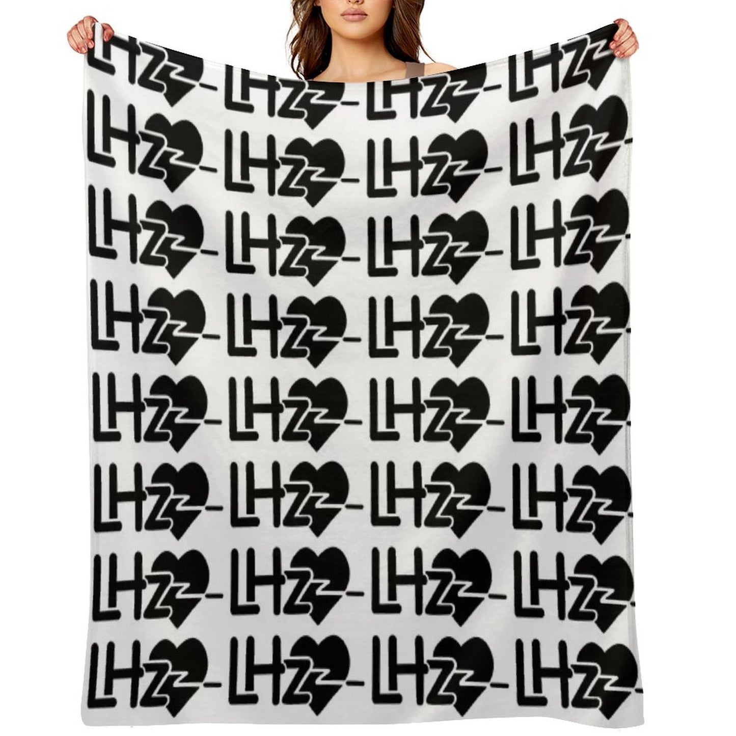 LHZ (Black) Throw Blanket