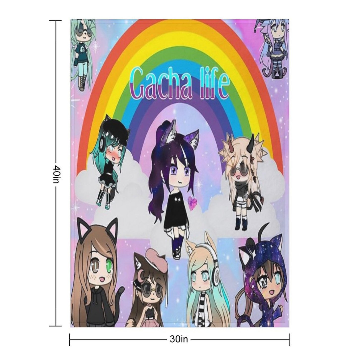 Gacha Life Anime Pack Throw Blanket