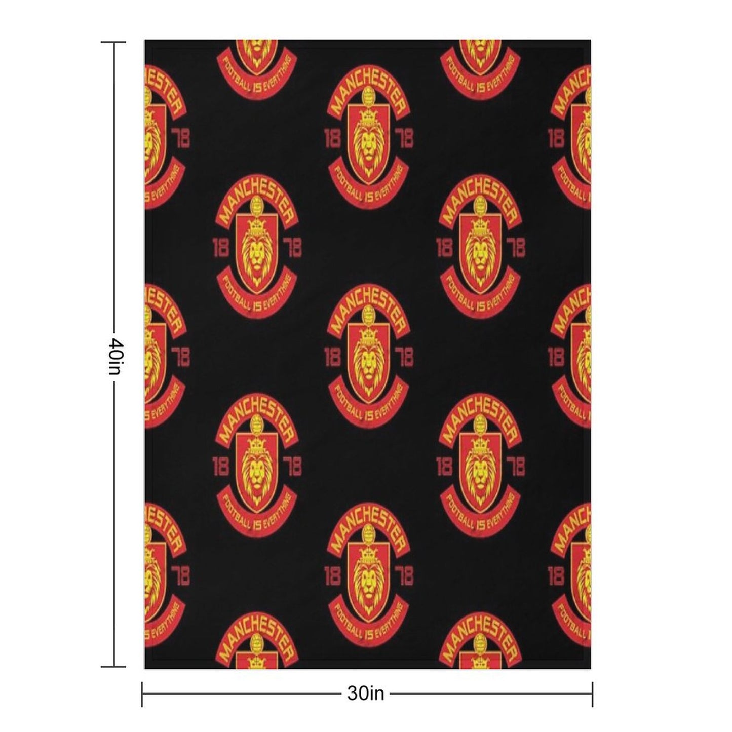 Football Is Everything - Manchester Squad Retro Throw Blanket