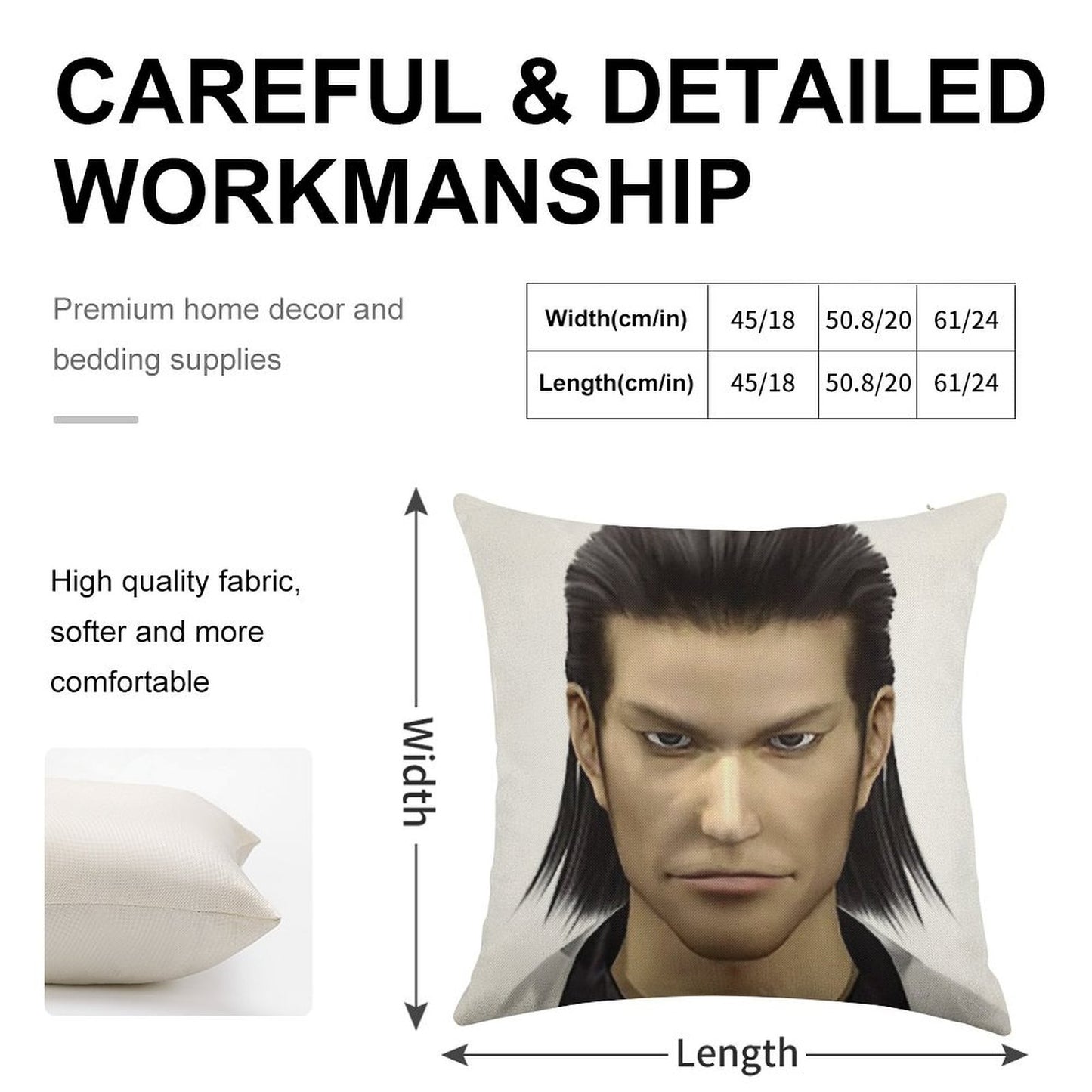 Yakuza Nishiki Linen Throw Pillow Cover