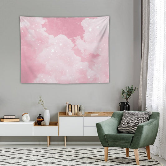 Pink Clouds Sparkling Tapestry