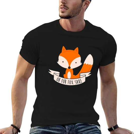 Oh For Fox Sake Rolled Sleeves T-Shirt