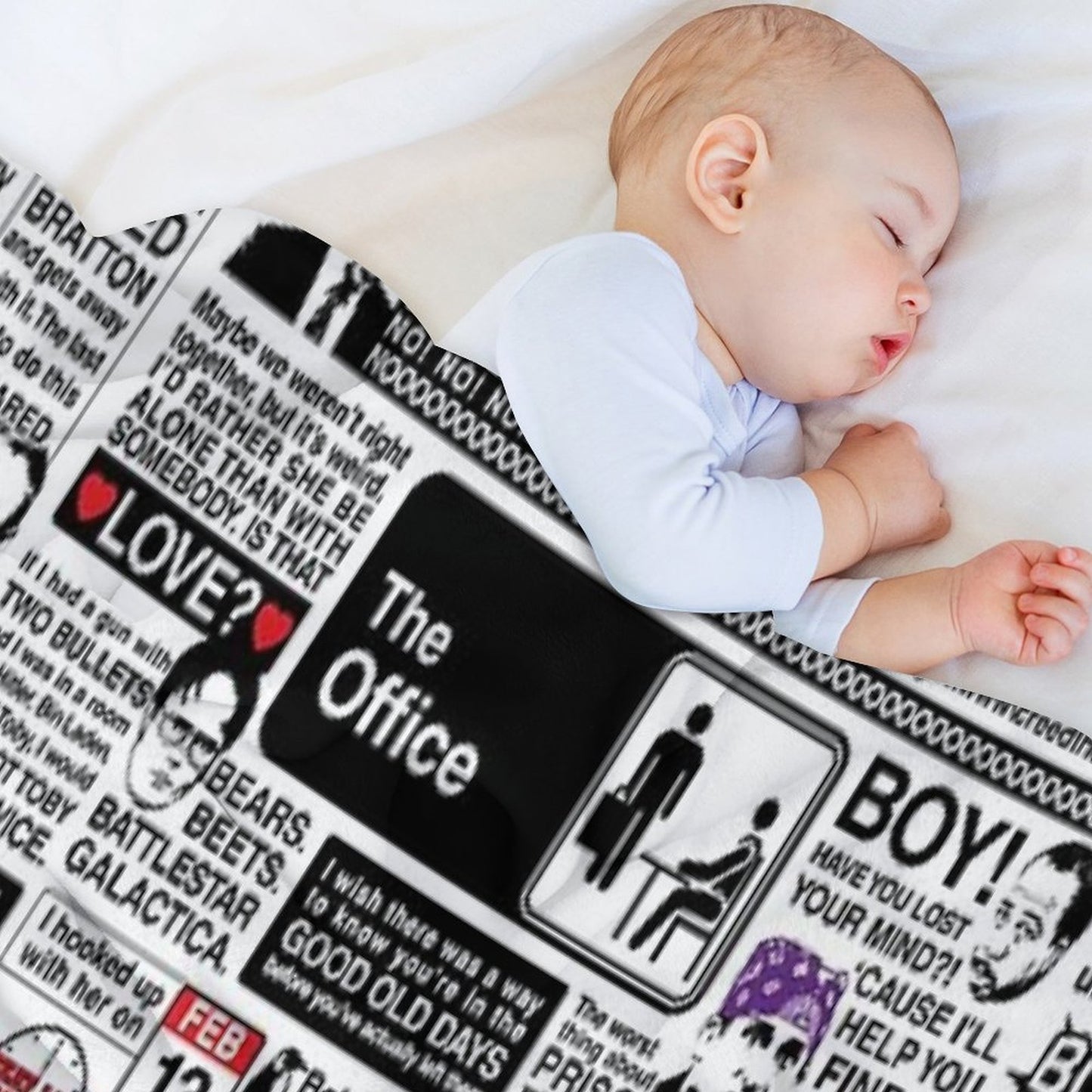 Wise Words From The Office - The Office Quotes (Variant) Throw Blanket