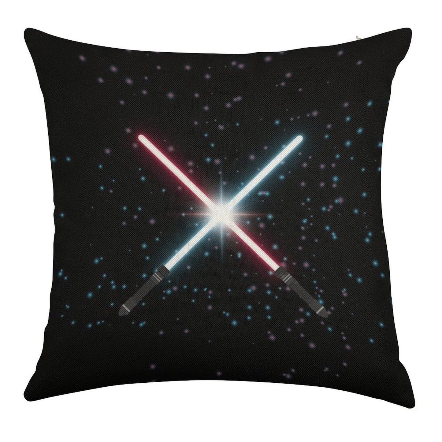 Lightsaber Stardust Linen Throw Pillow Cover