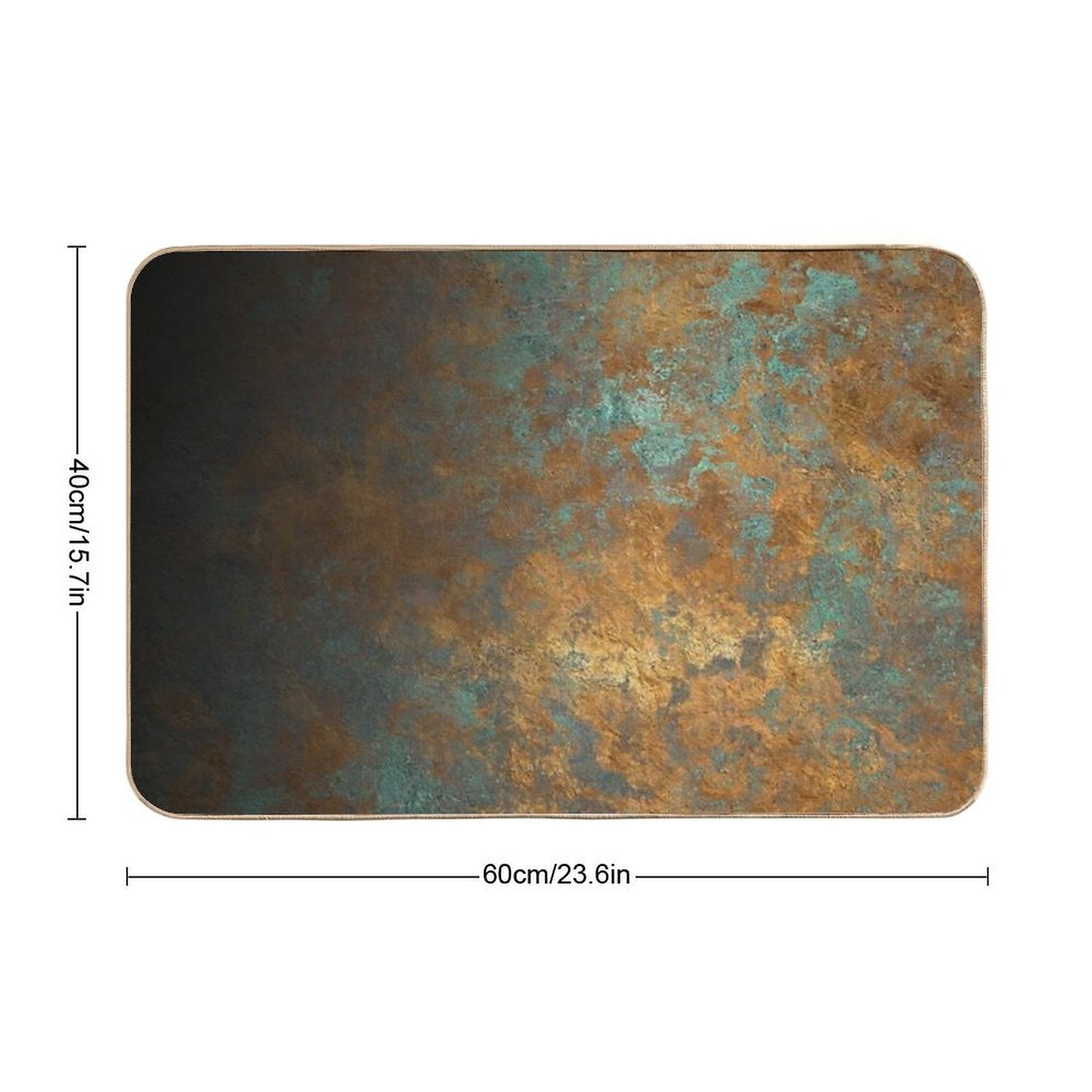 Oxidized Copper Bath Mat