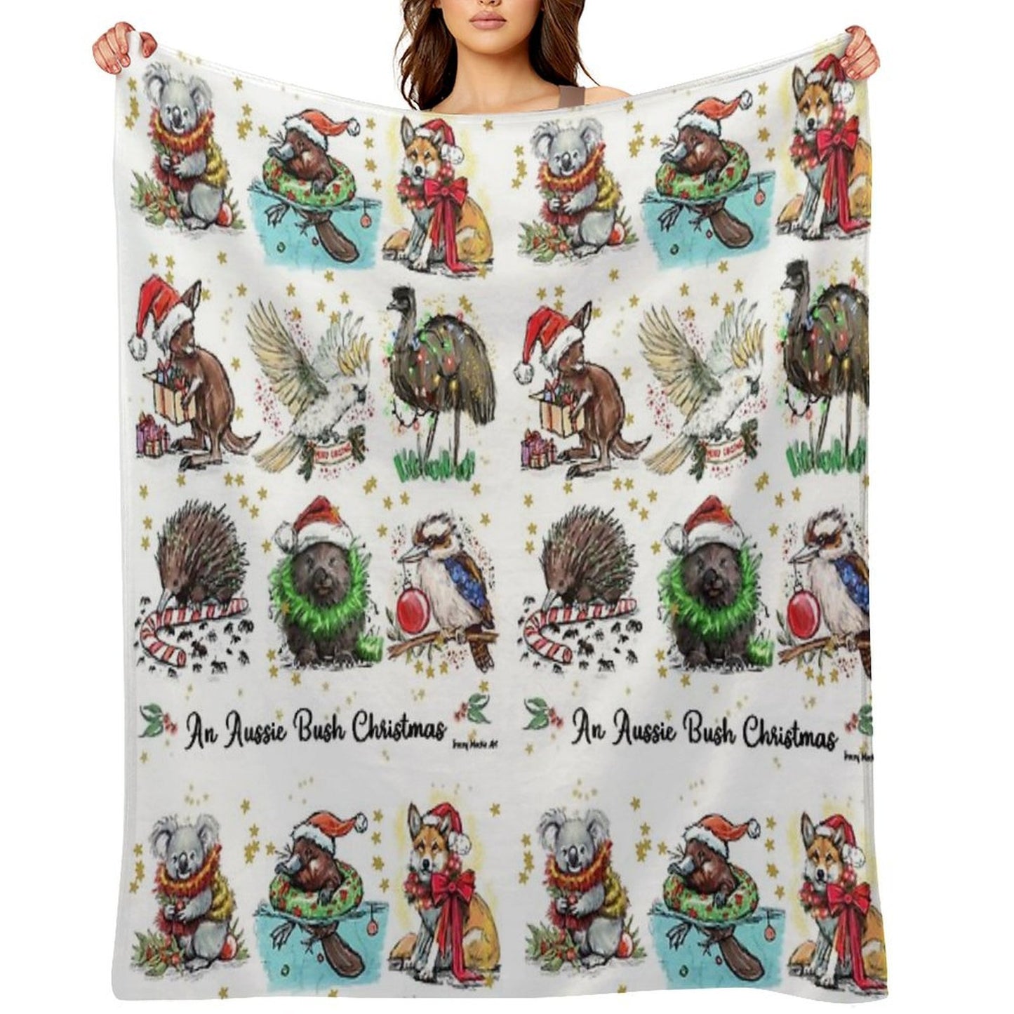 An Aussie Bush Christmas Throw Blanket