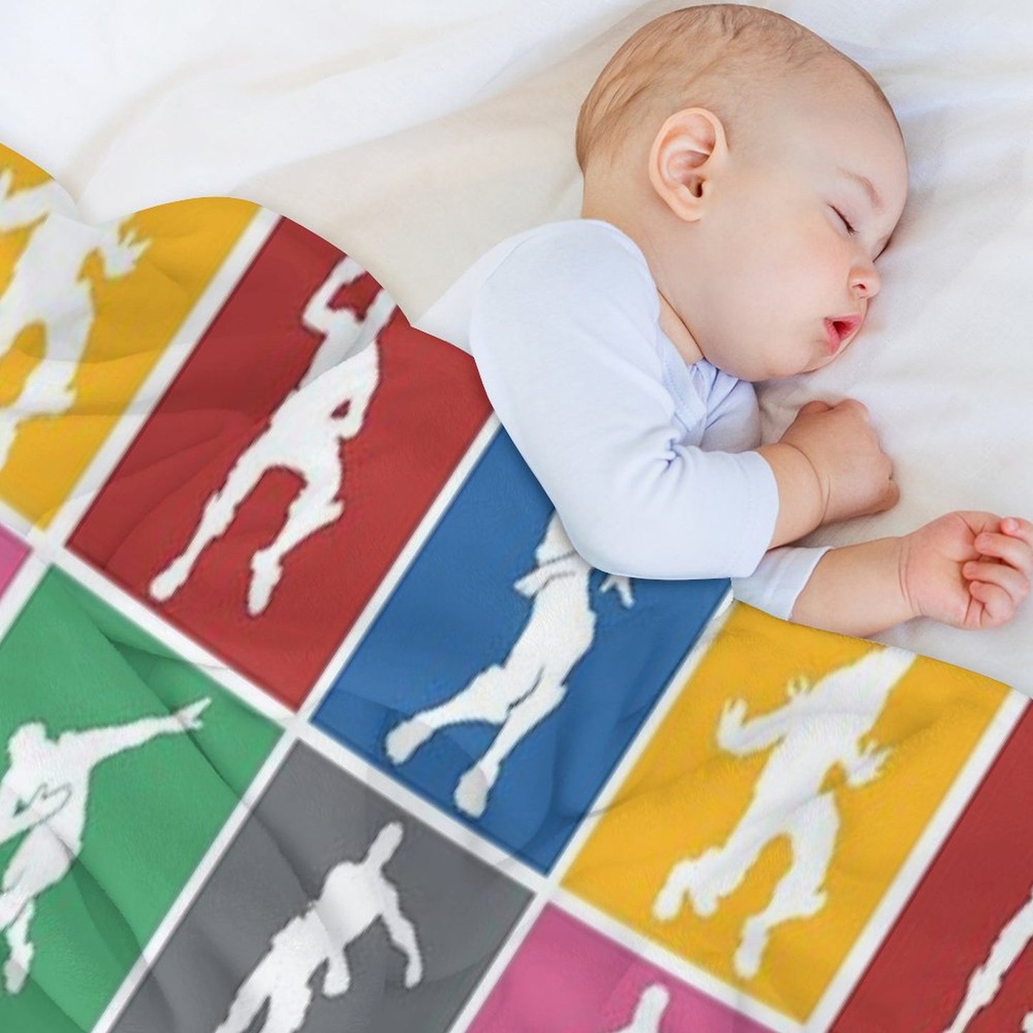 Battle Royale Victory Dance Rainbow Lattice Funny Throw Blanket