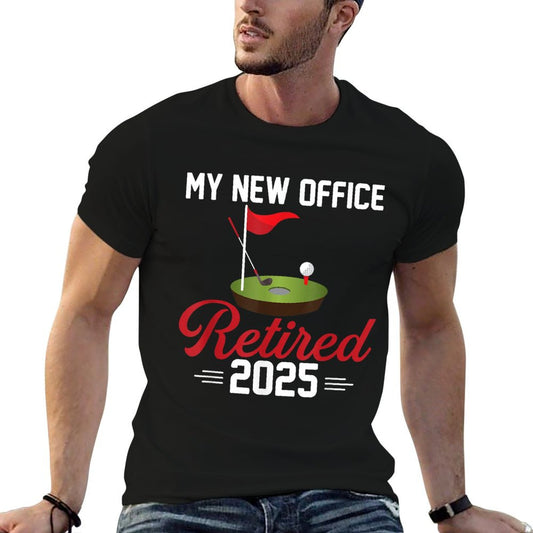 My New Office Retired 2025 Golf Retirement T-Shirt