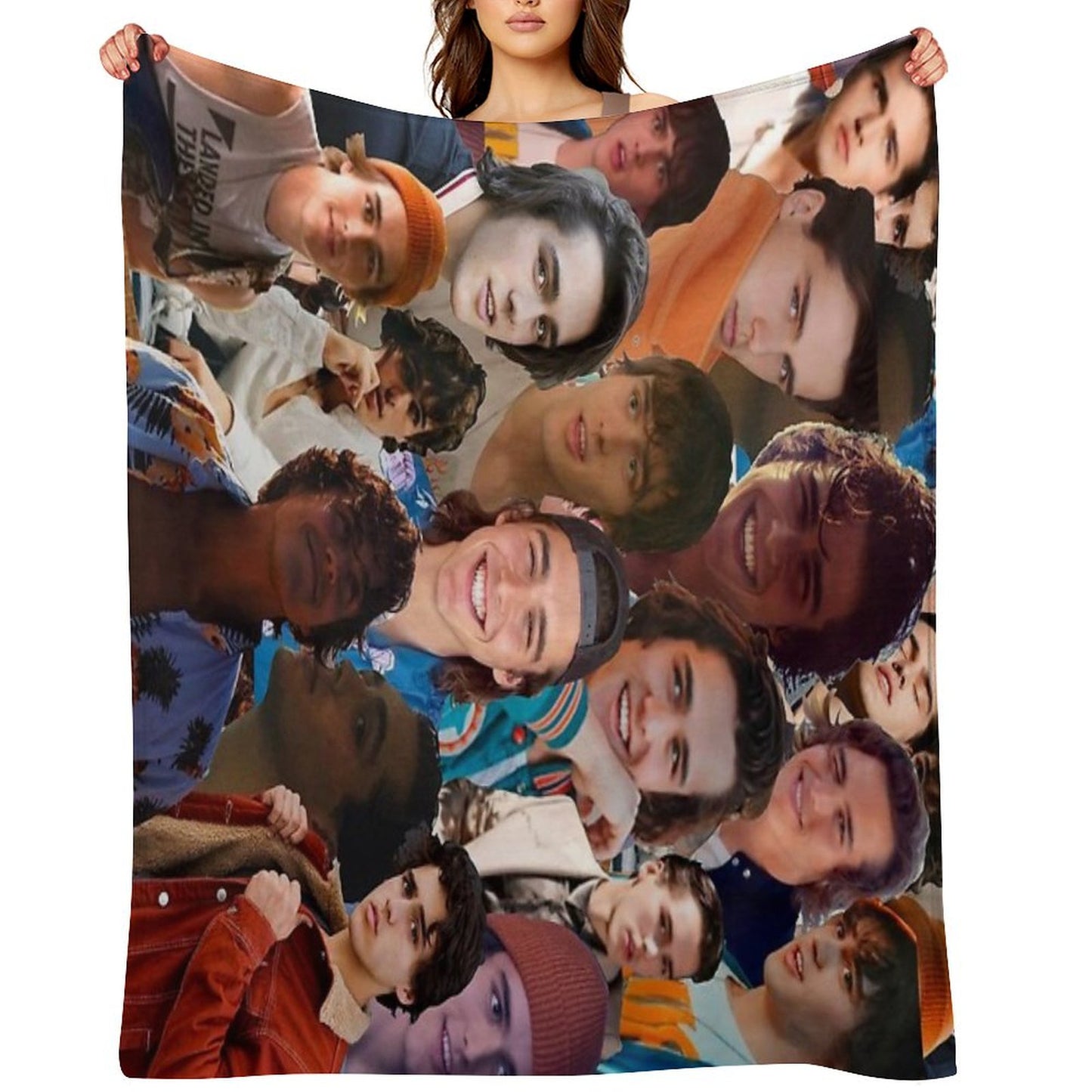 Charlie Gillespie Photo Collage Throw Blanket
