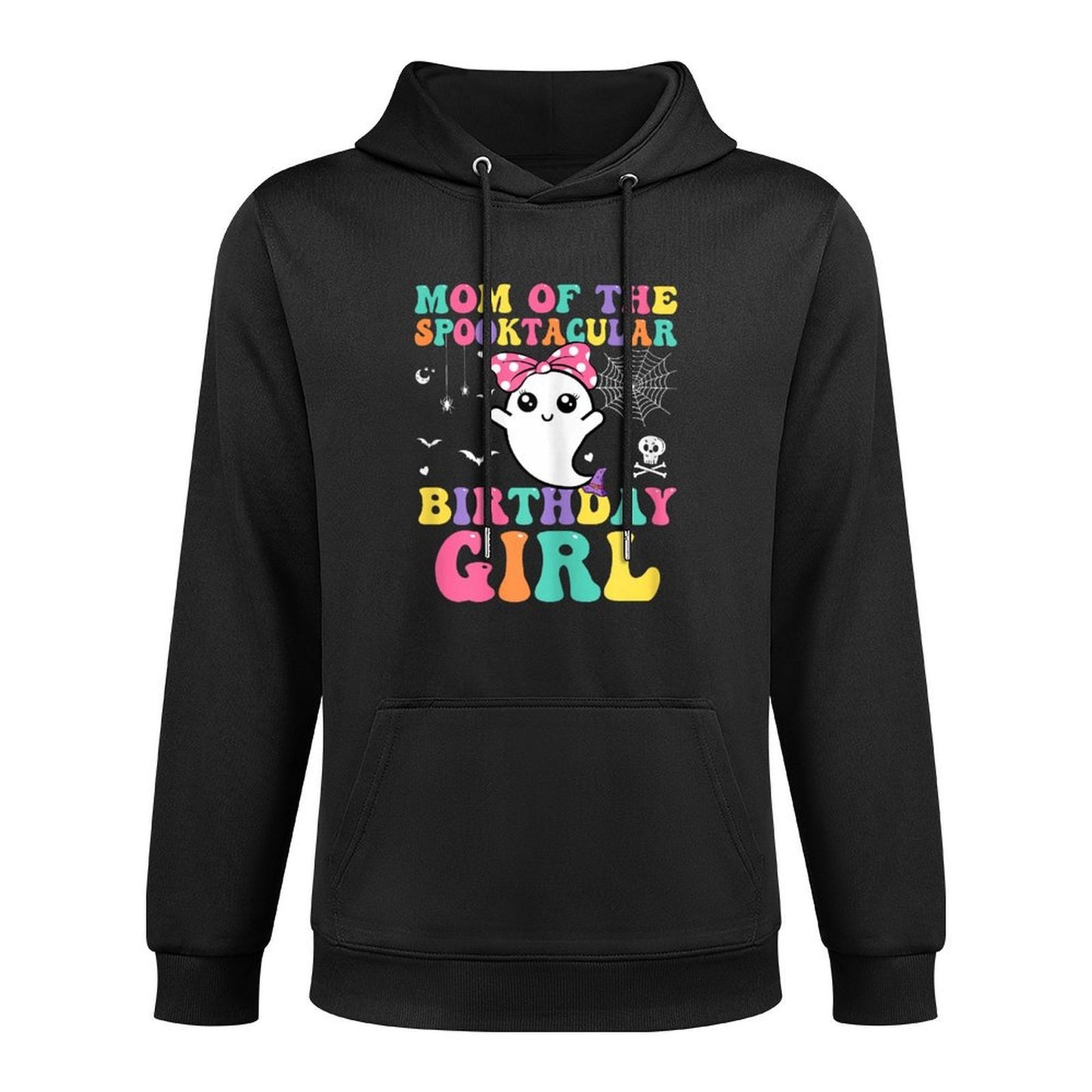 Mom of Spooktacular Birthday Girl Ghost Spooky Halloween Medium-Weight Fabric Hoodie