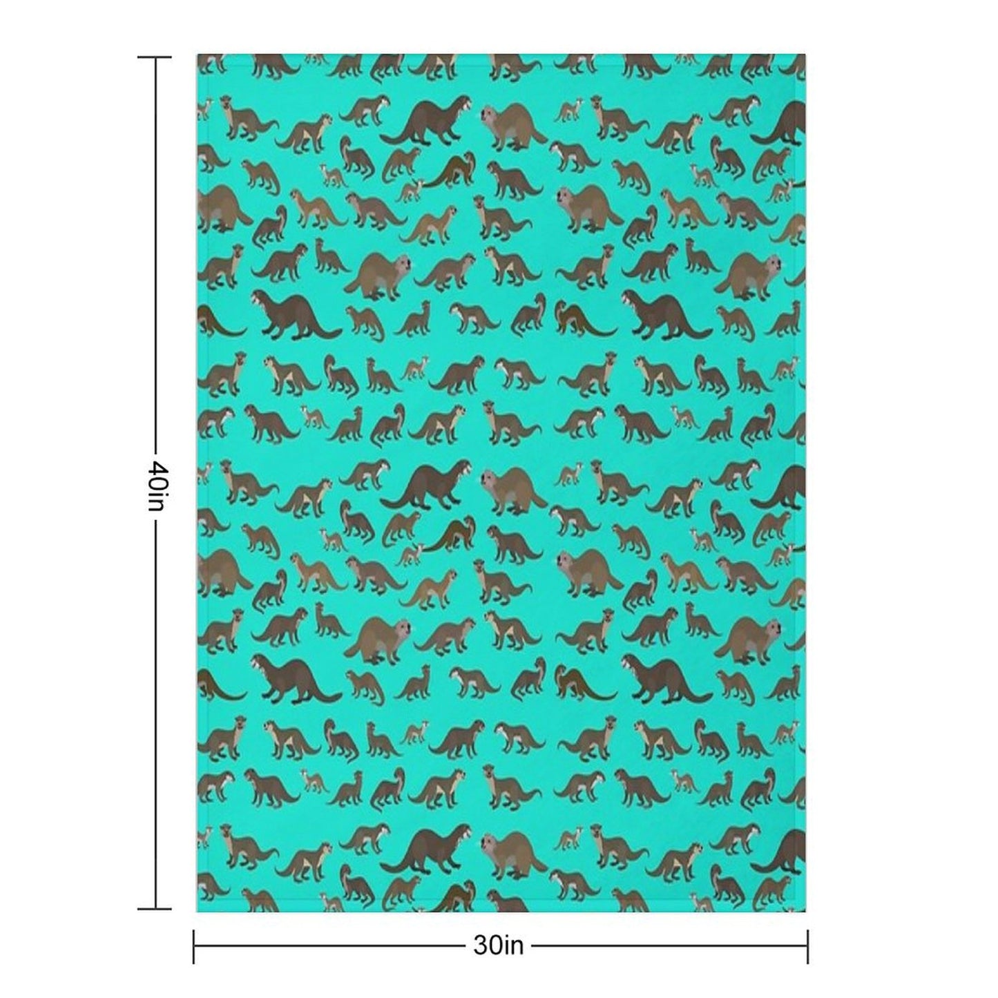 Know Your Otters Throw Blanket