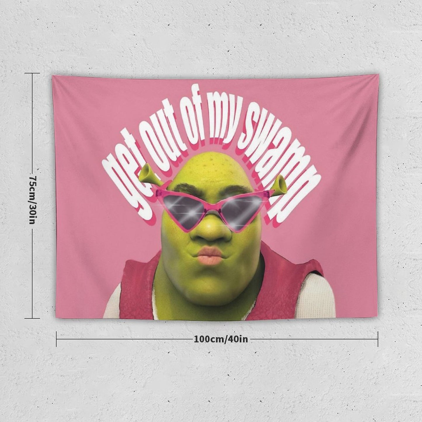 Shrek Funny Get Out of My Swamp Tapestry