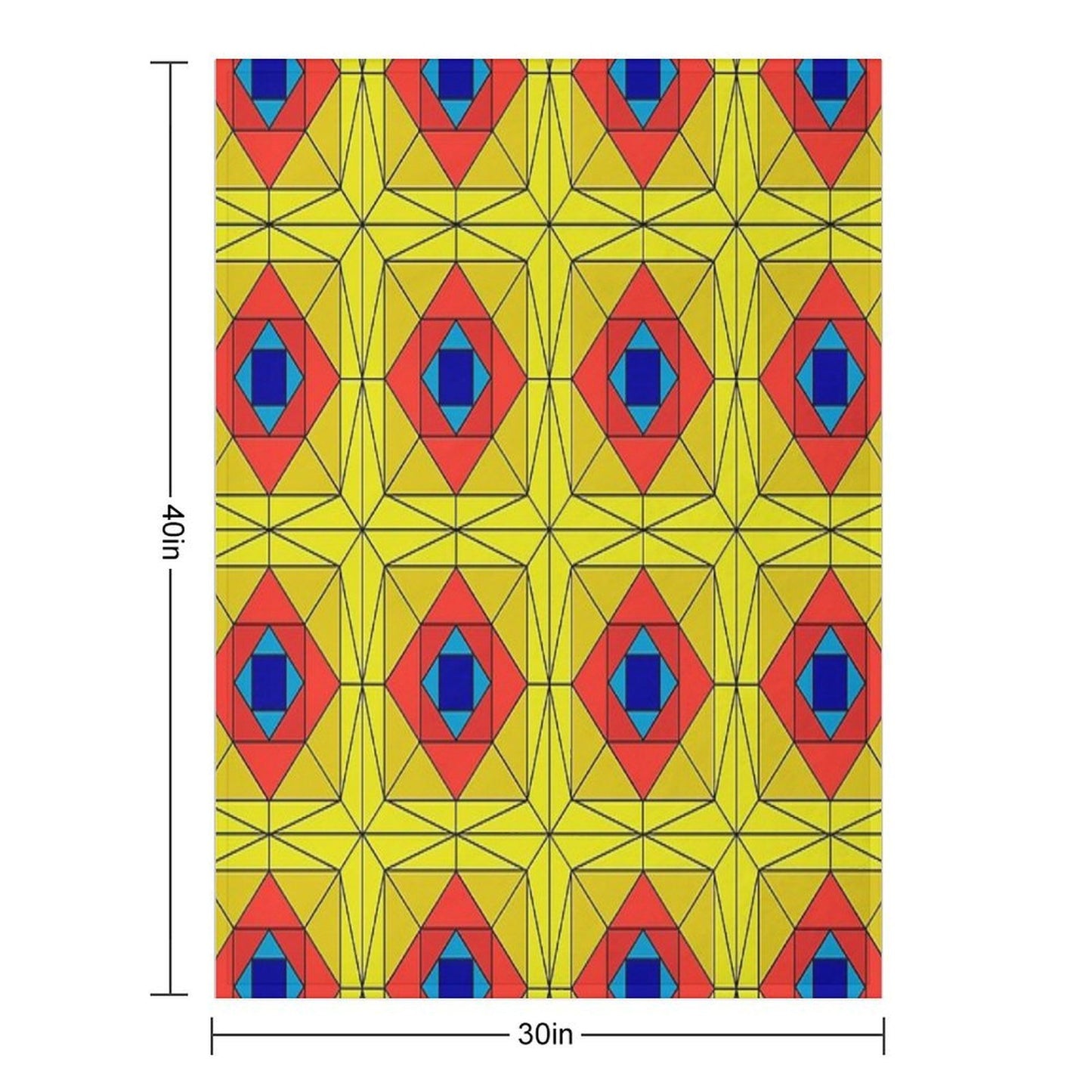Suspiria Stained Glass Throw Blanket