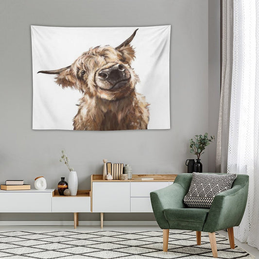 Highland Cow Tapestry
