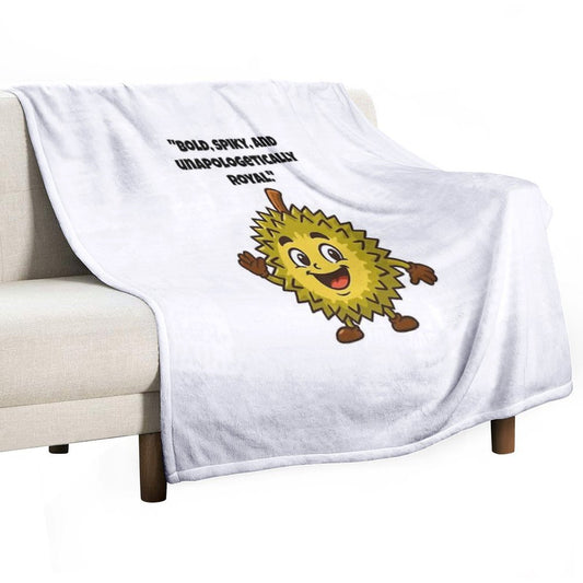 Durian Bold The King of Fruits Says Hello! Throw Blanket
